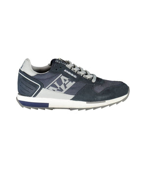 Napapijri Blue Leather Mens Sneaker