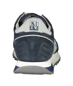 Napapijri Blue Leather Mens Sneaker