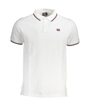 Norway 1963 White Cotton Men Polo Shirt