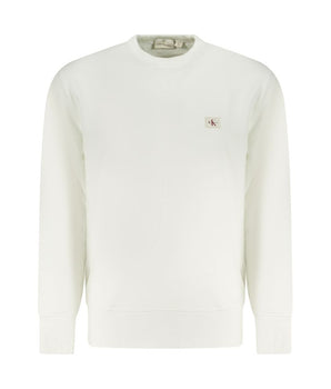 Calvin Klein White Cotton Men Sweater
