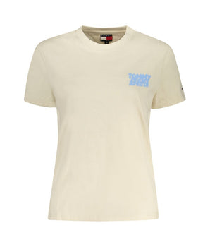 Tommy Hilfiger Beige Cotton Women T-Shirt