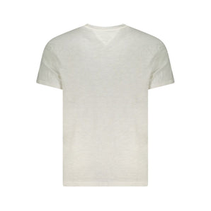 Tommy Hilfiger White Cotton Men T-Shirt