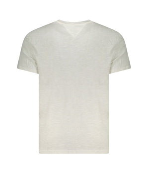 Tommy Hilfiger White Cotton Men T-Shirt
