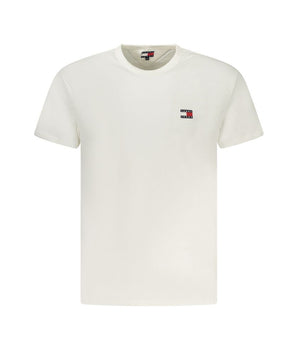 Tommy Hilfiger White Cotton Men T-Shirt