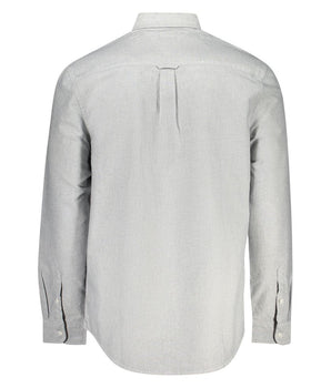 Tommy Hilfiger Gray Cotton Men Shirt