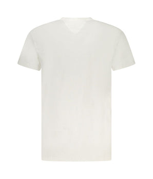 Tommy Hilfiger White Cotton Men T-Shirt