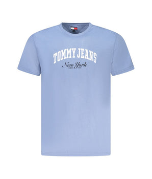 Tommy Hilfiger Blue Cotton Men T-Shirt