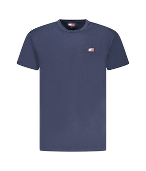 Tommy Hilfiger Blue Cotton Men T-Shirt