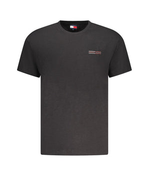 Tommy Hilfiger Black Cotton Men T-Shirt
