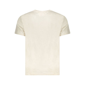 Tommy Hilfiger Beige Cotton Men T-Shirt