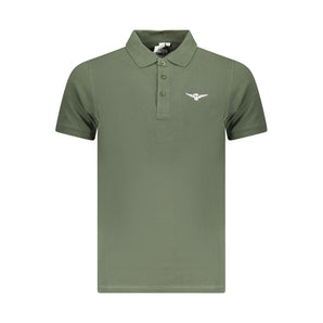 Accademia Militare Green Cotton Polo Shirt