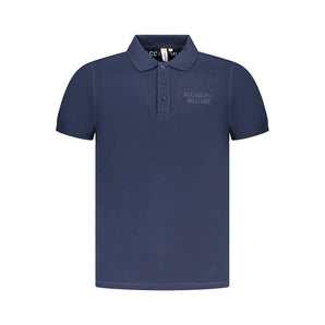 Accademia Militare Blue Cotton Polo Shirt