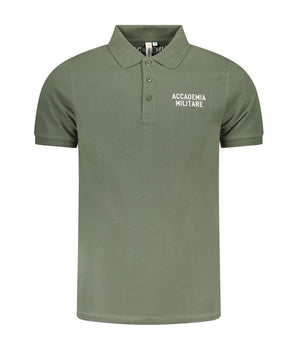 Accademia Militare Green Cotton Polo Shirt