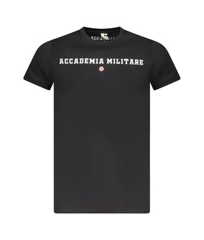 Accademia Militare Black Cotton T-Shirt