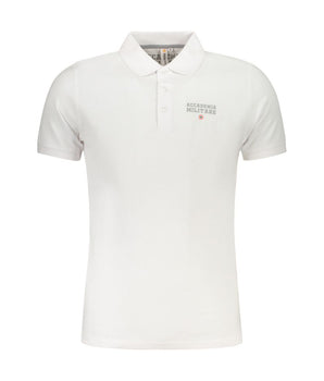Accademia Militare White Cotton Polo Shirt