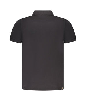 Accademia Militare Black Cotton Polo Shirt