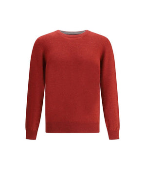 Brunello Cucinelli Red Cashmere Cashmere Sweater