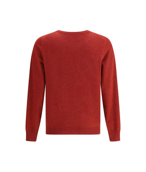 Brunello Cucinelli Red Cashmere Cashmere Sweater