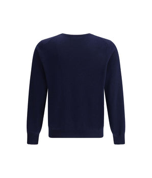 Brunello Cucinelli Blue Cashmere Cashmere Sweater