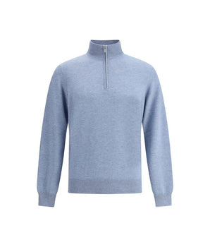 Brunello Cucinelli Light Blue Cashmere Cashmere Sweater