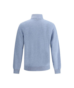 Brunello Cucinelli Light Blue Cashmere Cashmere Sweater