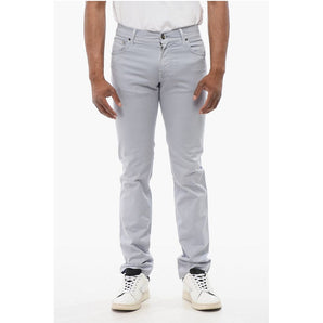 Corneliani ID LUXURY DENIM Ton-sur-ton Embroidered Denims