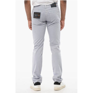 Corneliani ID LUXURY DENIM Ton-sur-ton Embroidered Denims