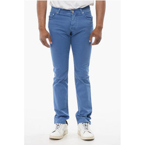 Corneliani ID LUXURY DENIM Ton-sur-ton Embroidered Denims