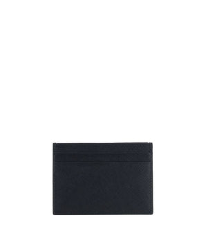 Prada Black Calf Leather Bos Taurus Wallet