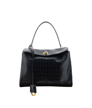 Balenciaga Black Calf Leather Bos Taurus Handbag