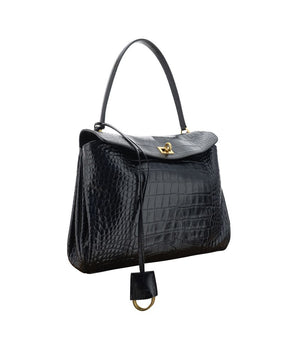 Balenciaga Black Calf Leather Bos Taurus Handbag