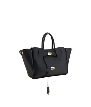 Balenciaga Black Calf Leather Bos Taurus Shoulder Bag