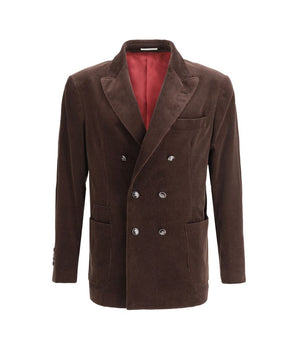 Brunello Cucinelli Brown Cotton Jackets And Coat