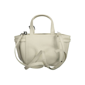 Bolso de mano de poliéster blanco de Calvin Klein