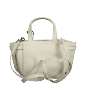 Bolso de mano de poliéster blanco de Calvin Klein