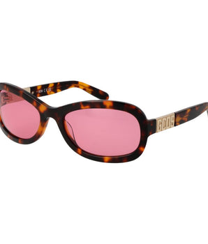 GCDS Brown Acetate Sunglasses