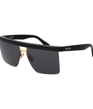 Max Mara Black Stainless Steel Sunglasses