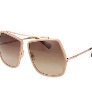 Max Mara Beige Metal Sunglasses