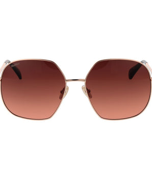 Max Mara Rose Gold Metal Sunglasses