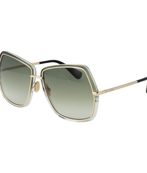 Max Mara Green Metal Sunglasses