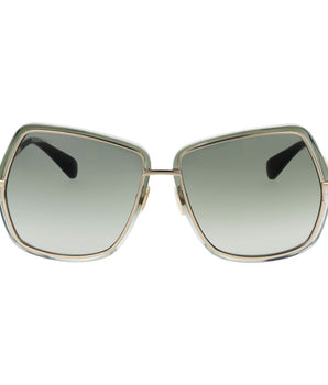 Max Mara Green Metal Sunglasses