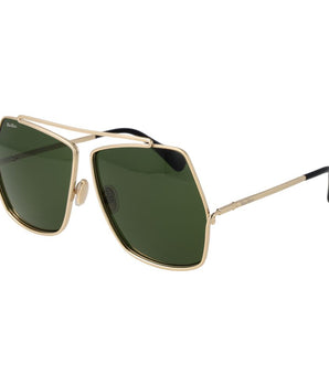 Max Mara Gold Metal Sunglasses