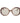Max Mara Cream Acetate Sunglasses