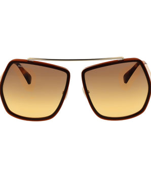 Max Mara Brown Metal Sunglasses