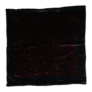Dolce & Gabbana Black Red Viscose Square Men Foulard Scarf