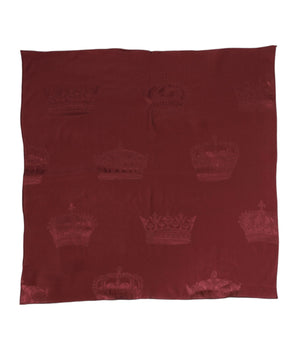 Bufanda cuadrada de seda con corona de Dolce &amp; Gabbana para hombre