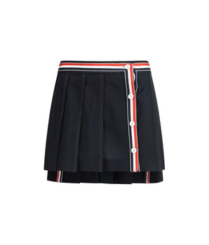 Thom Browne Black Wool Mini Skirt
