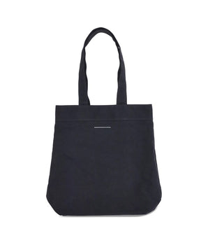 MM6 Black Cotton Shoulder Bag