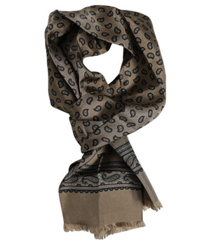 Bufanda y fular Dolce &amp; Gabbana marrón con estampado para hombre