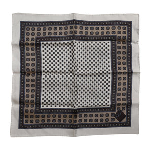Dolce &amp; Gabbana Multicolor Patterned Square Men Foulard Scarf